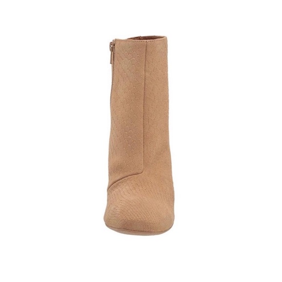 Free People Suede Nicola Block Heel Boot Sand Beige Size 38 - Picture 7 of 12